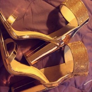 Rose gold heels size 7